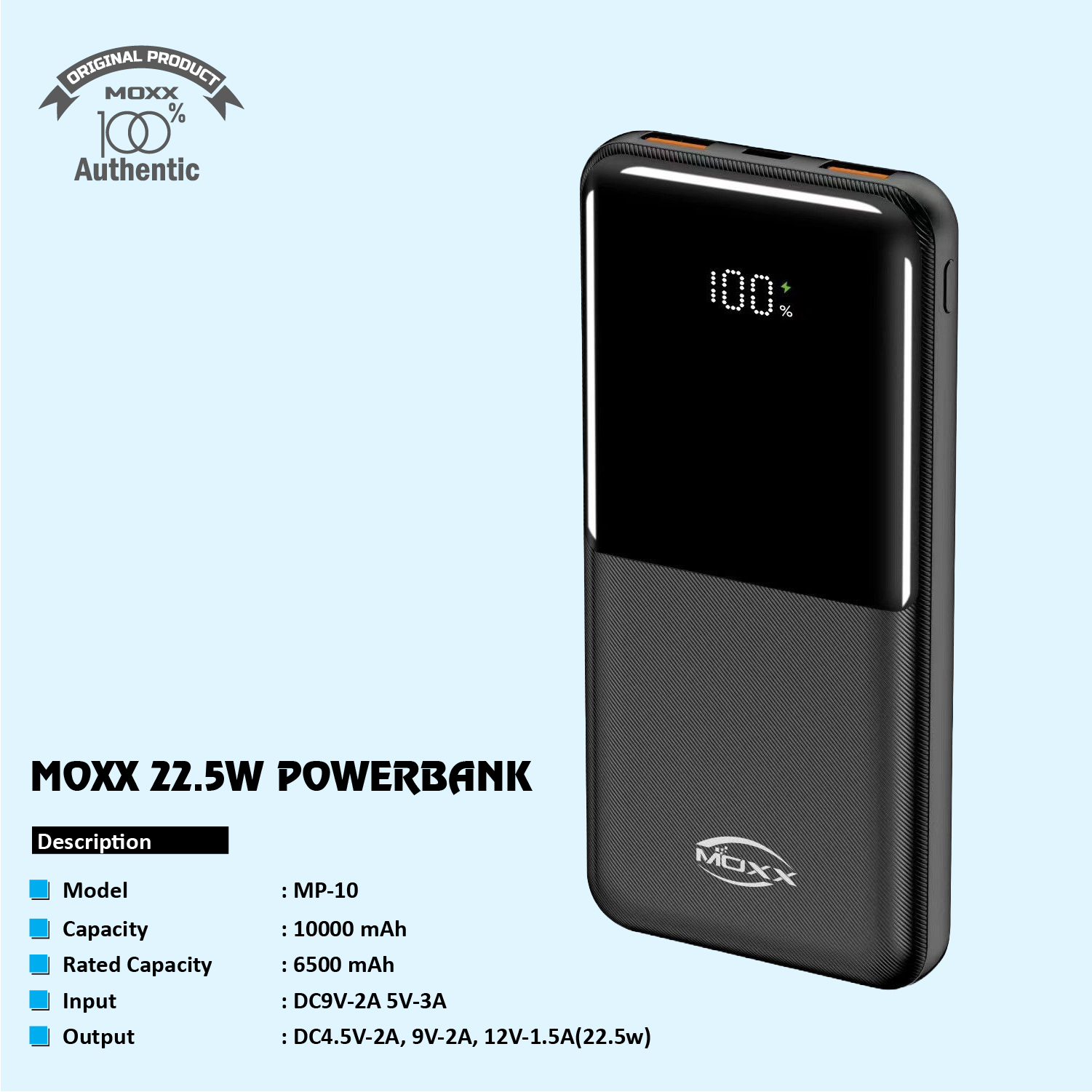 MOXX MP-10- 22.5W 10000 Power Bank New Model 2023 The Best Power Bank
