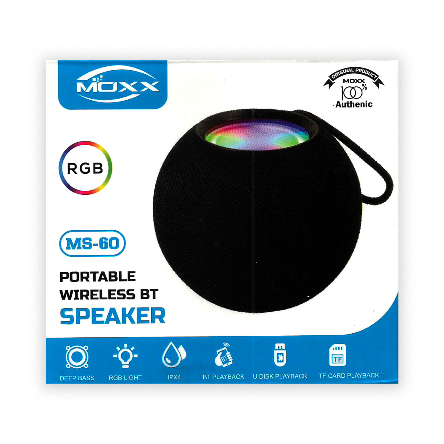 MOXX RGB Portable Wireless Speaker | RGB Light | Waterproof