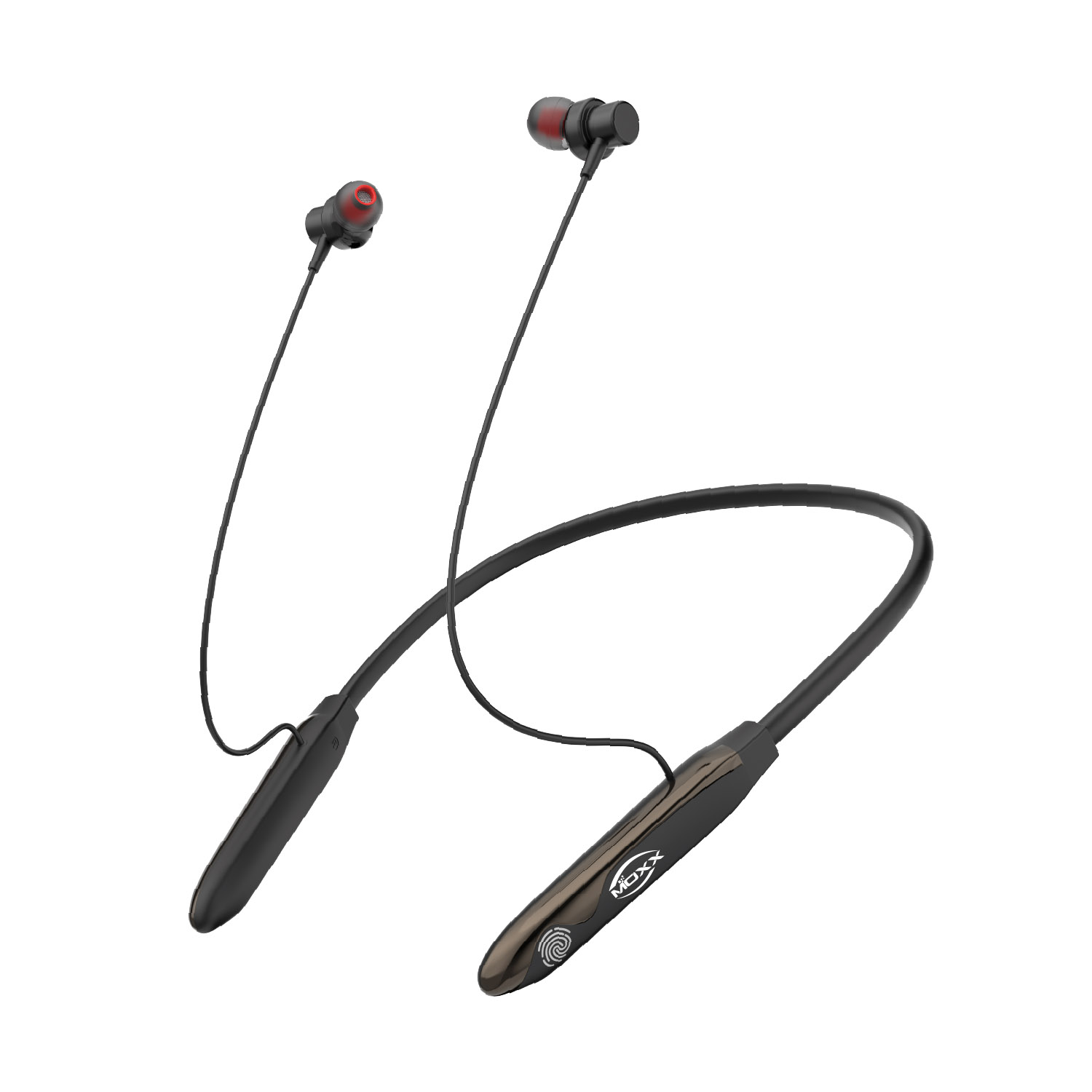 MOXX Wireless ENC Premium Neckband [BN300] | Super Touching Control | Environmental Noise Cancellation [ENC] Active
