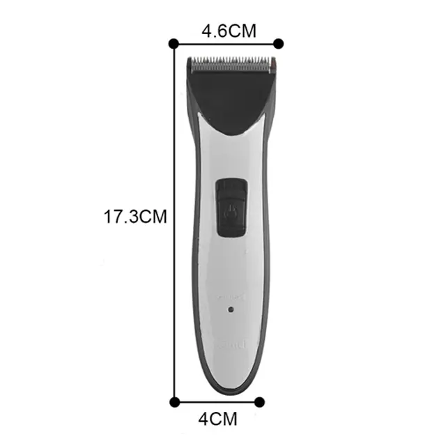 Kemei KM 3909 Rechargeable Trimmer For Men - Silver