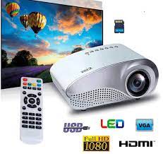 HDMI RD802 Mini Projector Built-In TV Card LED Easy Connection Projector Maximum 1080p Supported Resolution 50 Lumens