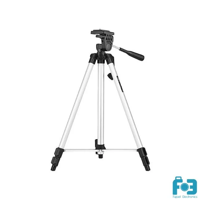 Tripod 330A Professional Camera Tripod With Mobile Holder -Silver