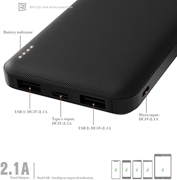 Remax RPP 119 10000mAh Power Bank Dual Output Fast Charging - Power Bank - Power Bank