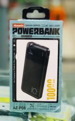 AZEADA AZ-P08 10000MAH QIDIAN SERIES POWER BANK (AZ-P08) (INPUT-MICRO/TYPE-C) (OUTPUT-USB-1/USB-2) with Free Type C Cable