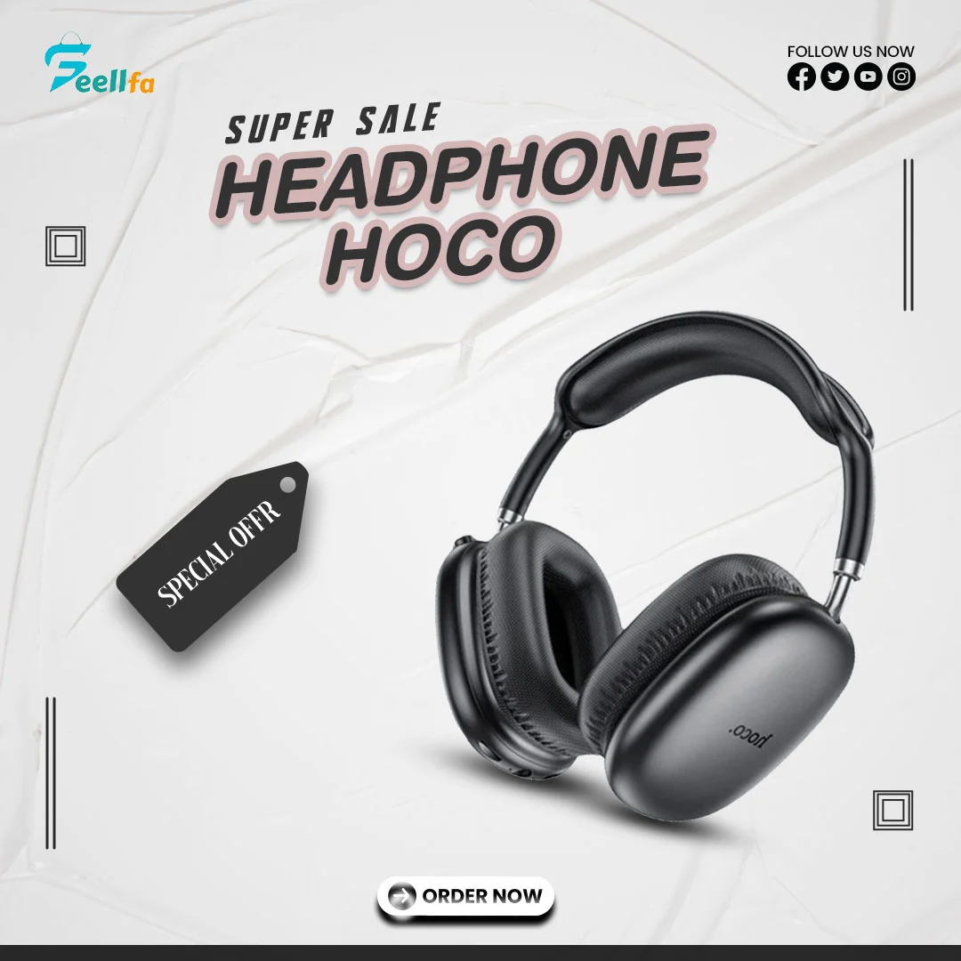 Hoco W35 Extra Bass Noise Cancellation Wireless Headphone