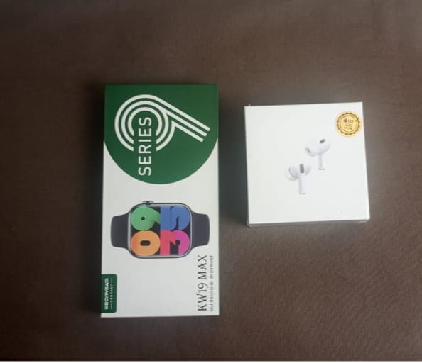 AirPods pro 2nd generation & KW19 Max Smart watch Cambo